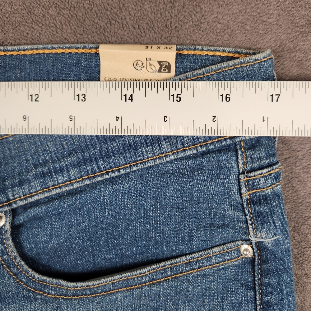 Levis 318 Shaping Wide Leg Jeans Womens 31x32 Blue Medium Wash Stretch Denim NEW - Picture 7 of 11
